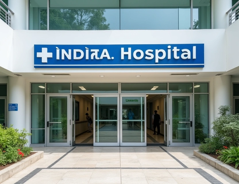 New Panacea Hospital Building - Front view of the hospital on Barrackpore Barasat Road