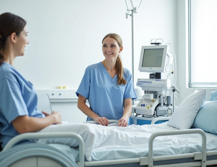 Dialysis Unit - Modern dialysis machines and treatment area